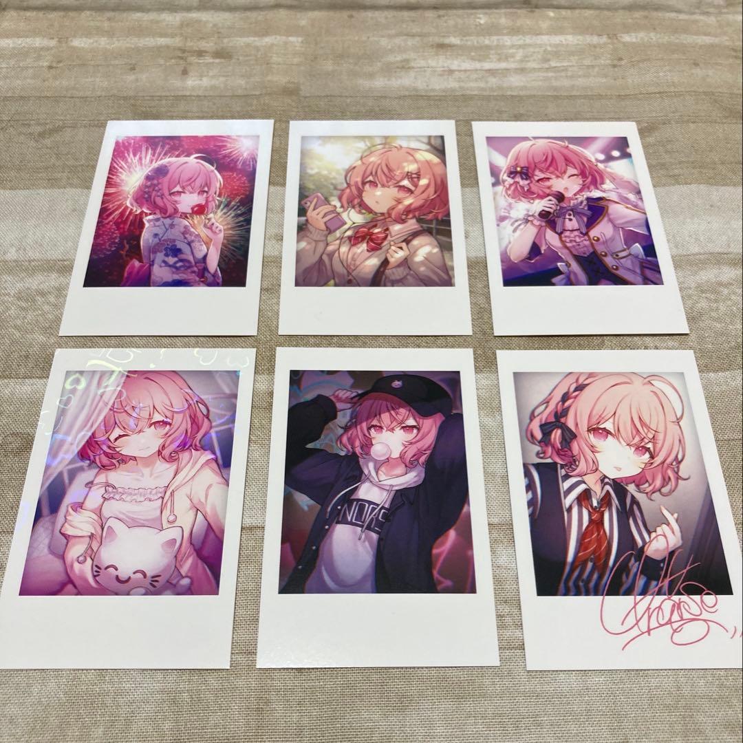 (泡沫の夜) ししゅうのとれーなー&チェキ風カード