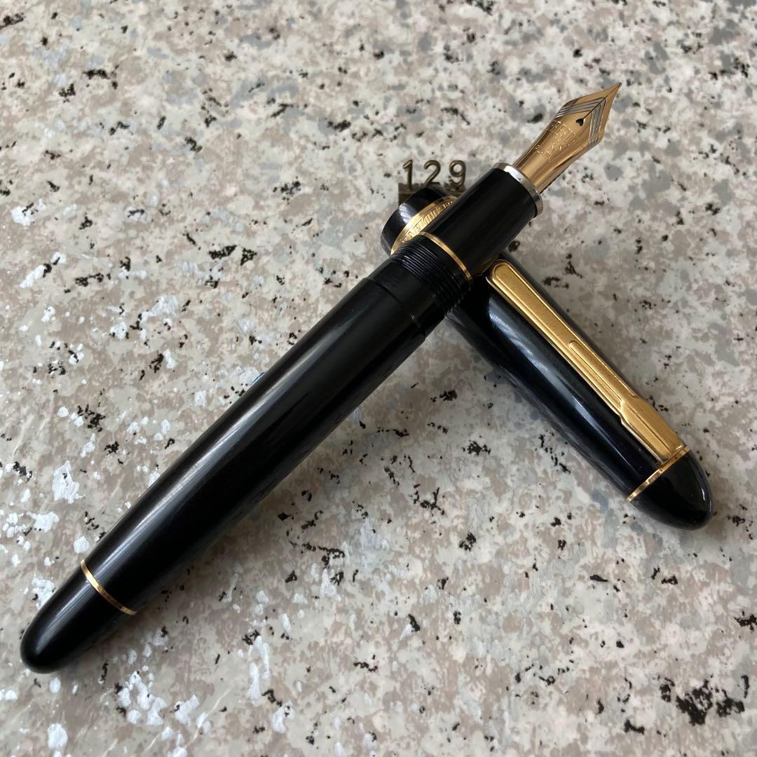 #129 オーバーホール済み 万年筆 PLATINUM プレジデント 18k