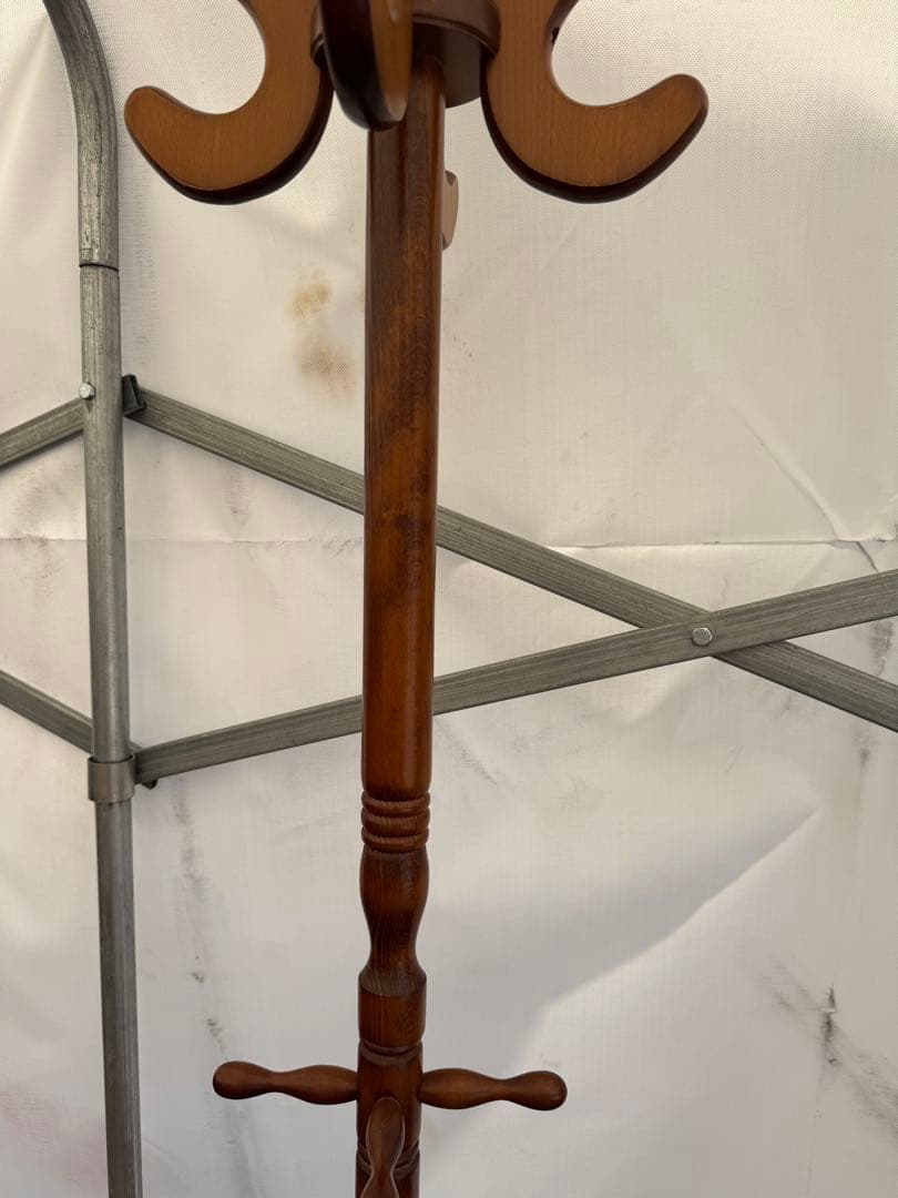 レトロ　傘立て付きコートハンガー　ポールハンガー　帽子掛け