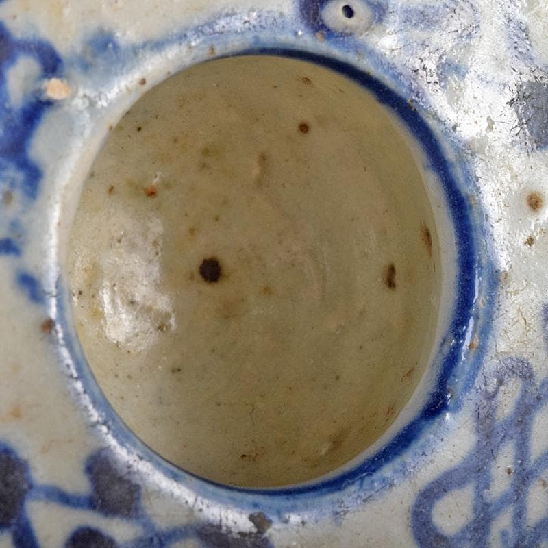 中国　青花　幾何文　水孟　筆洗　V　R7950