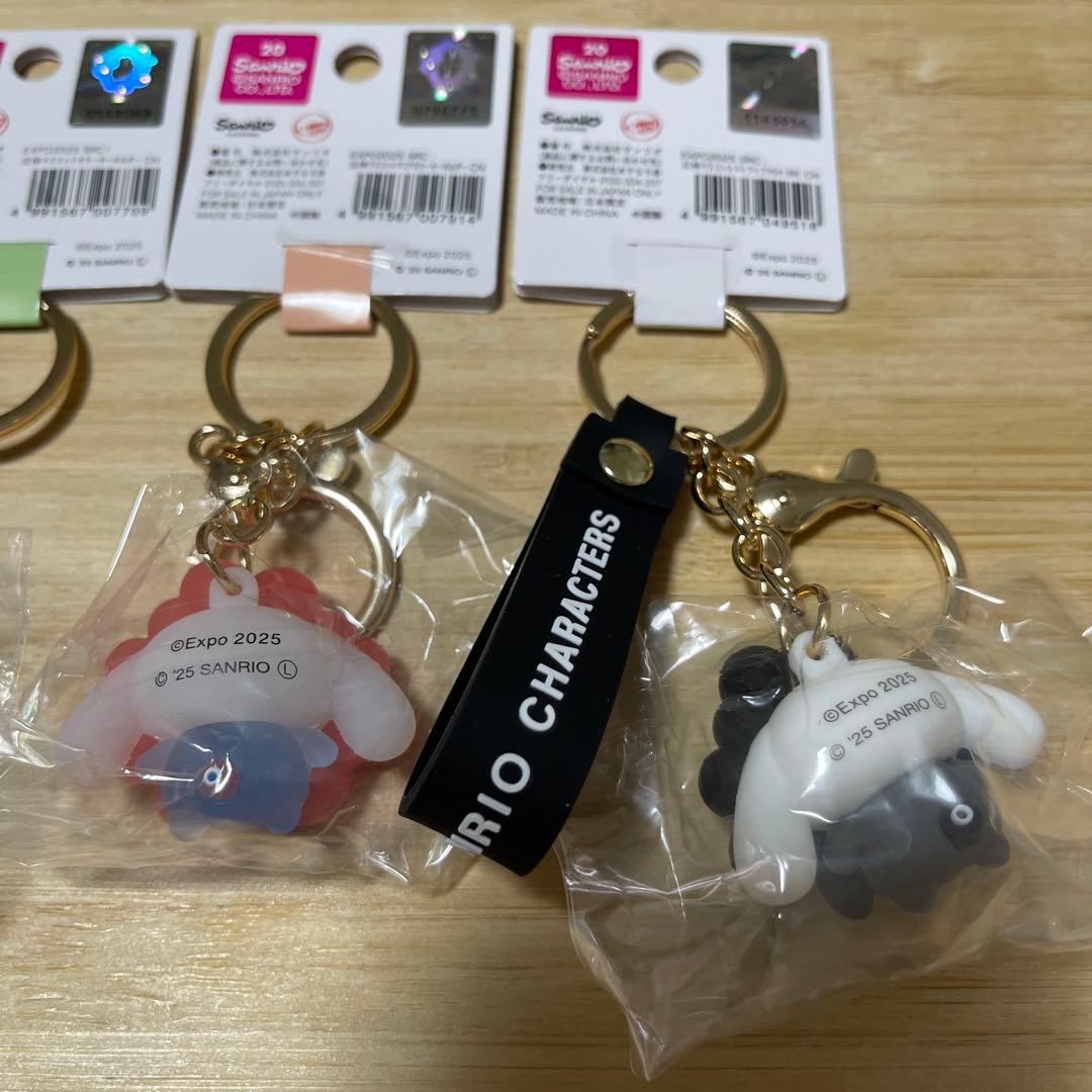 大阪関西万博2025サンリオシナモロールミャクミャクキーホルダー三点セット