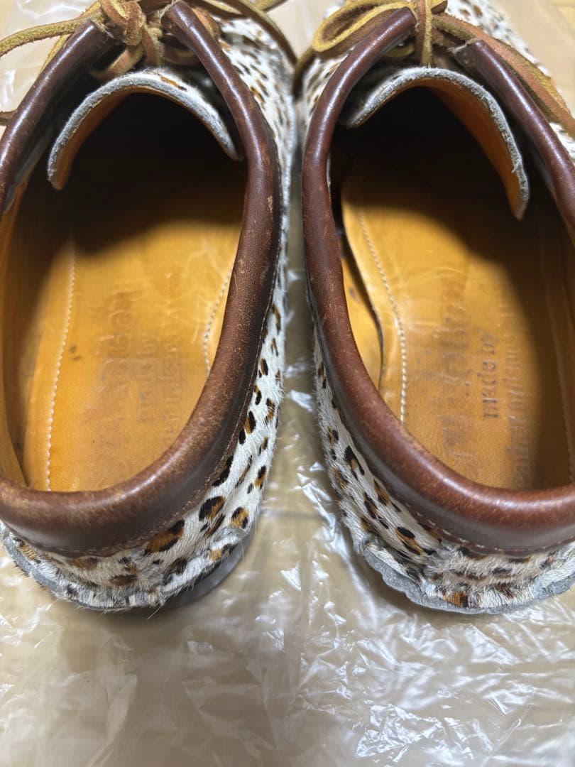 大人気　ユケテンYuketen ヒョウ柄モカシンシューズレオパードデッキシューズ