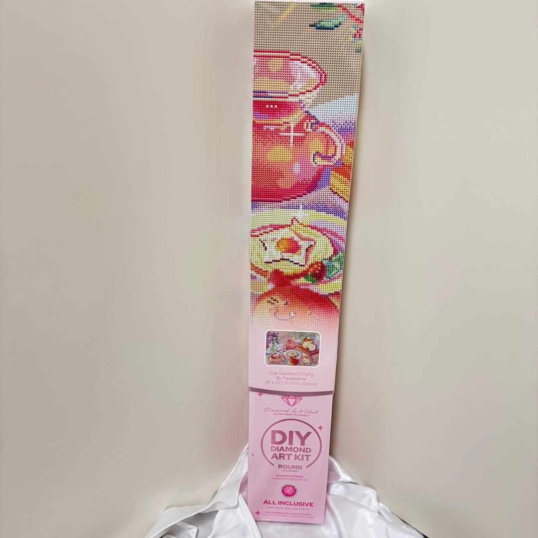 ダイヤモンドアートクラブ　Cat Sandwich Party ラウンドビーズ