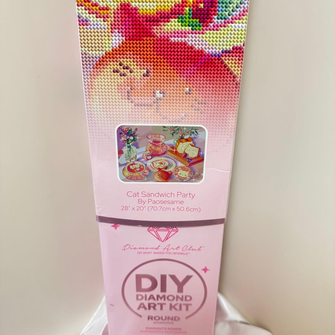 ダイヤモンドアートクラブ　Cat Sandwich Party ラウンドビーズ