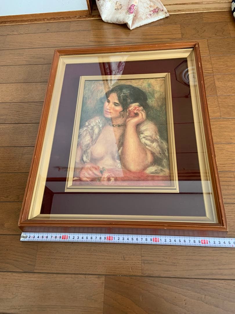 ルノワール　バラを持つガブリエル　複製画