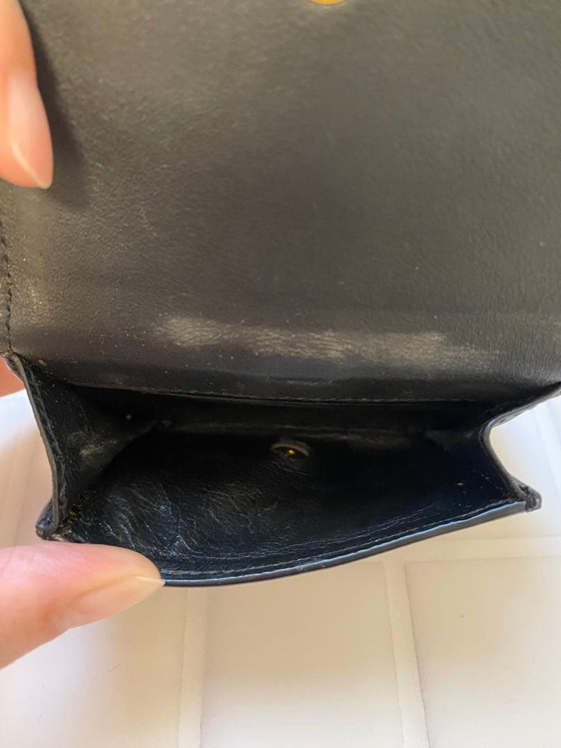 SAINT LAURENT サンローラン ブラック 三つ折り財布