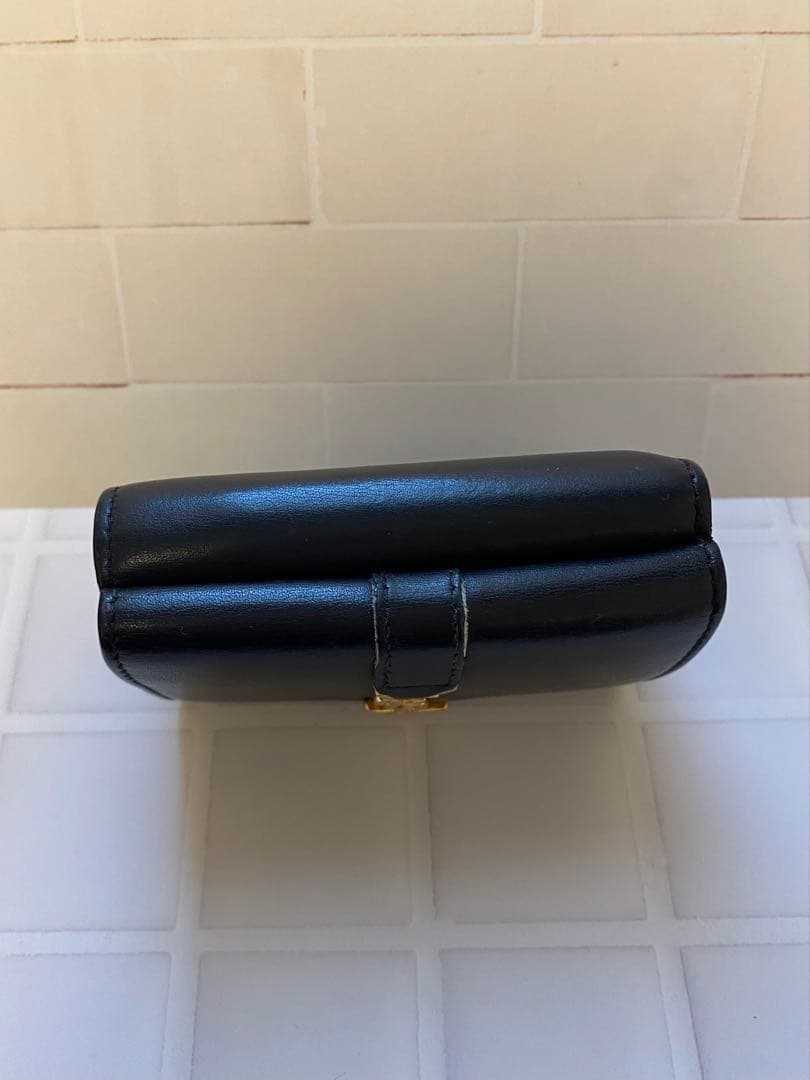 SAINT LAURENT サンローラン ブラック 三つ折り財布