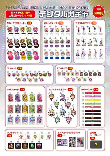 マクロスΔ　ワルキューレファイナルミッション　会場ガチャフルコンプリートセット