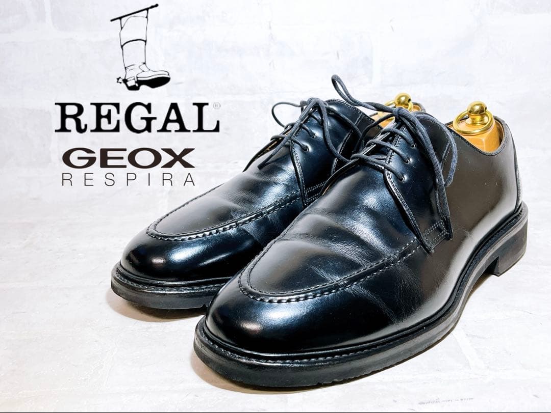 【美品】REGAL×GEOX リーガル ジェオックス Uチップ 26.5cm