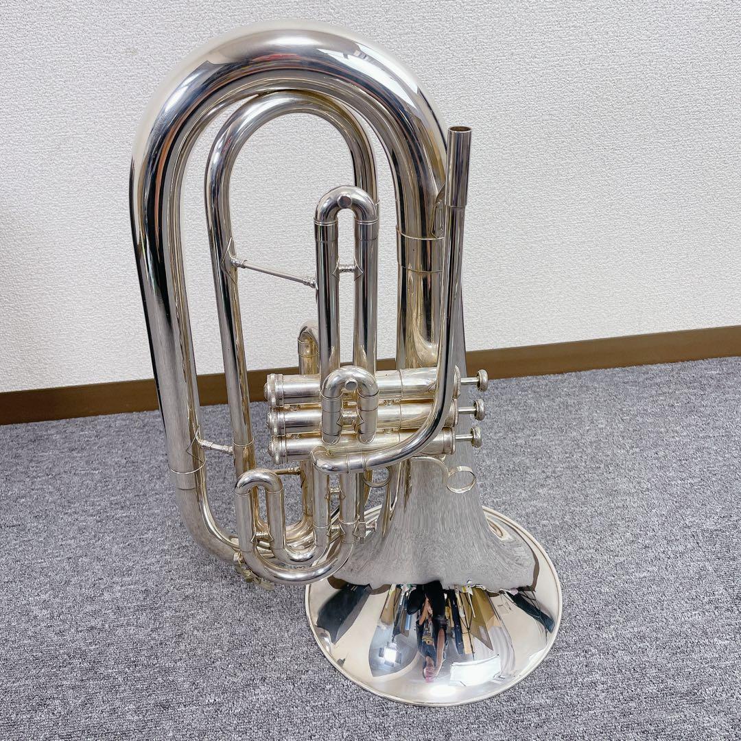 KING マーチングバリトン シルバー USA 1124-BSP