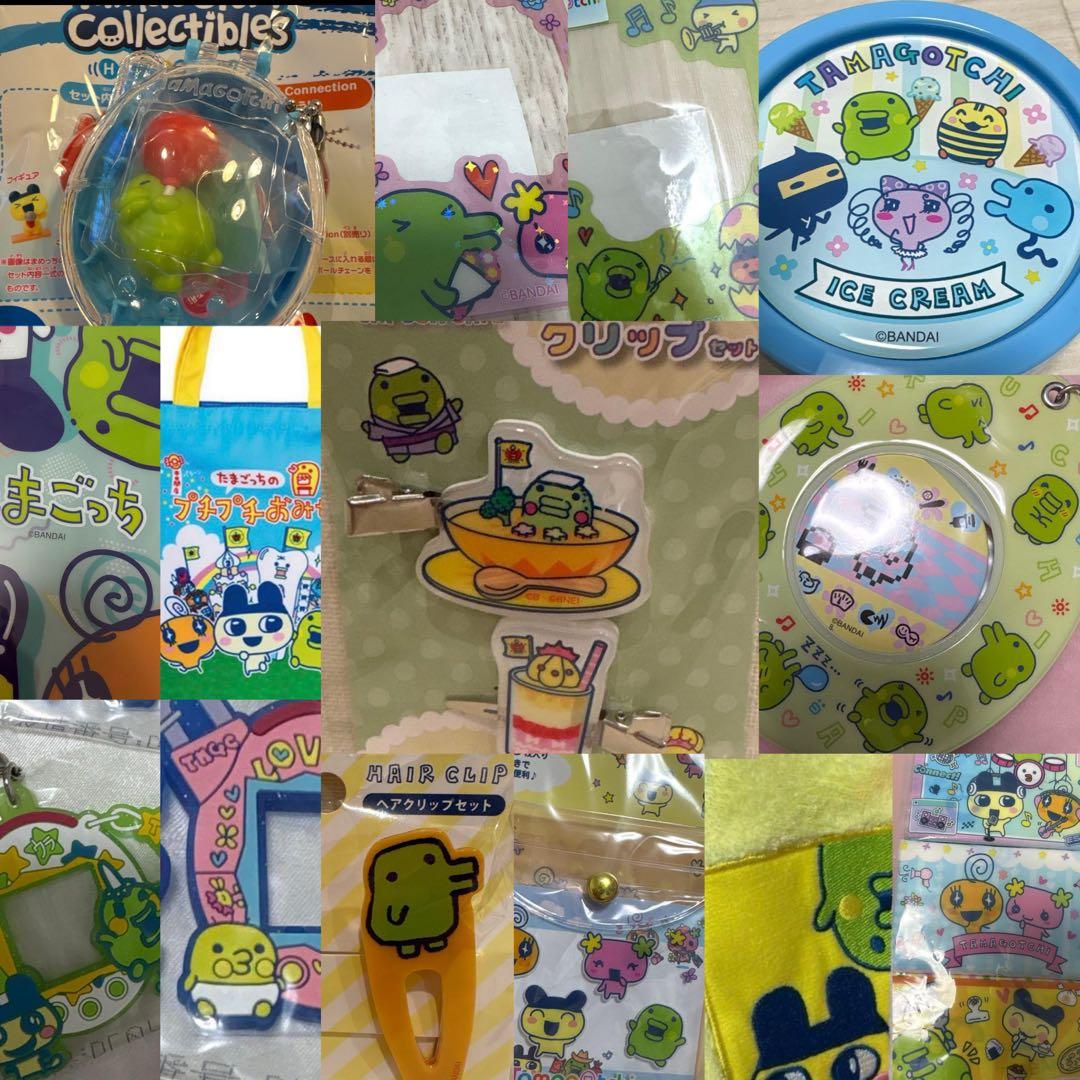 たまごっち　くちぱっち　14点　一番くじ　前髪クリップ　ステッカー　キーホルダー