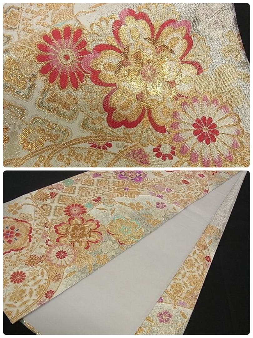 振袖フルセット　赤　椿