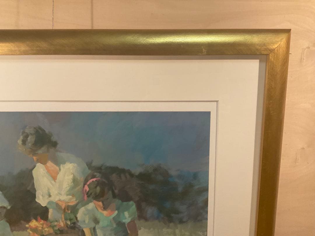 ドン・ハットフィールド「ポピーの丘」シルクスクリーン　直筆サイン・エディション有