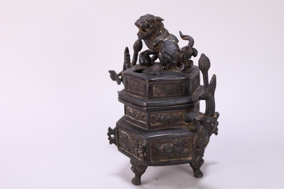 Hidekazu1985　BE808　 瀧本石見　藤原尹次作　三足古銅香炉