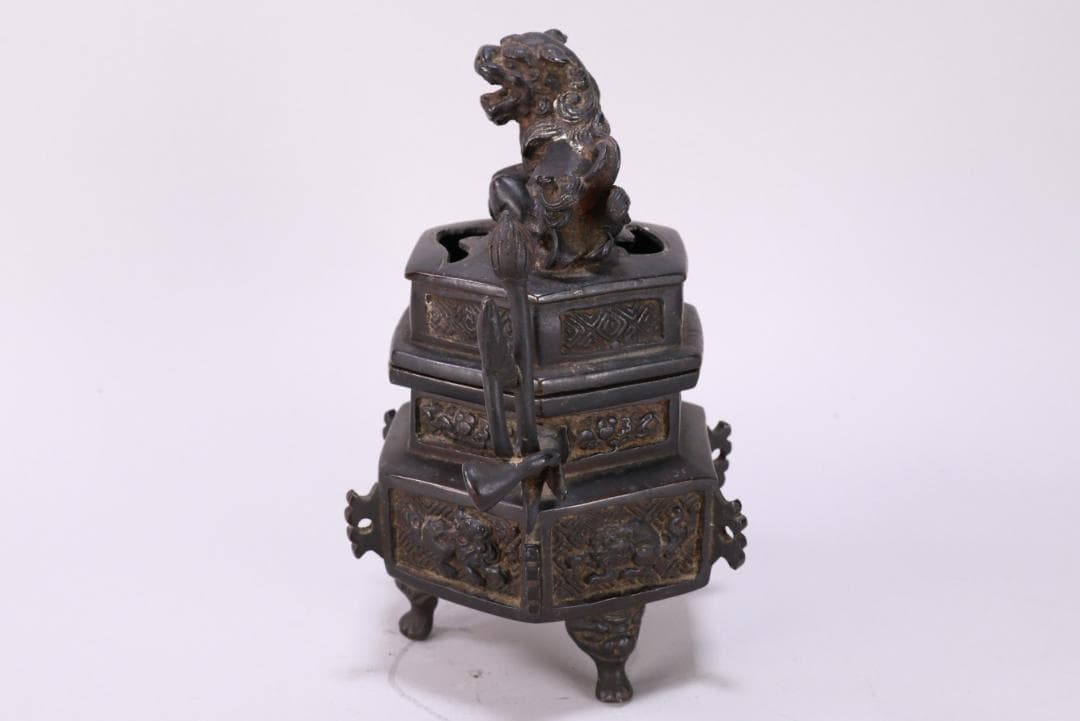 Hidekazu1985　BE808　 瀧本石見　藤原尹次作　三足古銅香炉