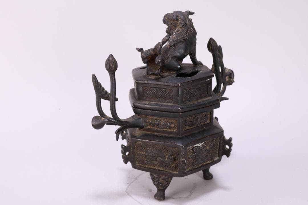 Hidekazu1985　BE808　 瀧本石見　藤原尹次作　三足古銅香炉