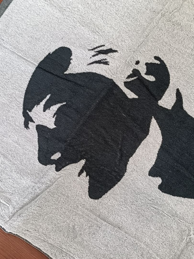 【未使用】矢沢永吉 スペシャルビーチタオル SBT （顔 ）リバーシブル 黒/白