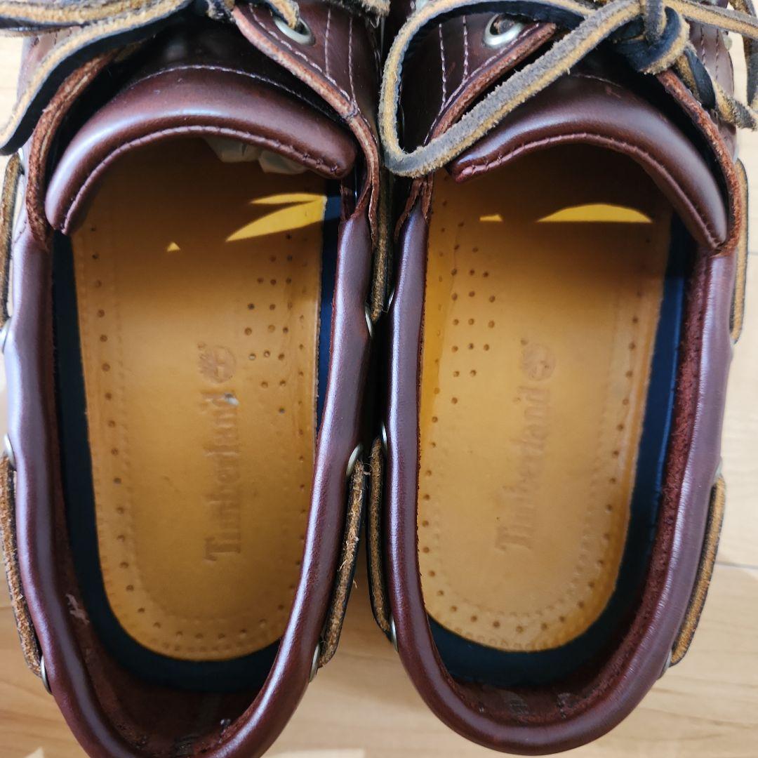 極美品　Timberland ブラウン デッキシューズ25077 26.5cm