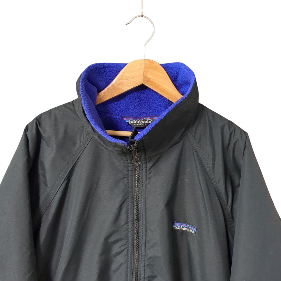 美品 80s USA製 Patagonia シェルドシンチラ ブラック Lサイズ