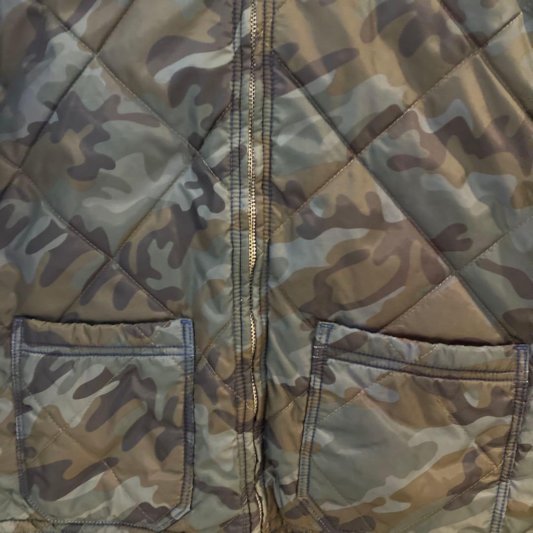 BLUE BLUEインディゴ　　　　　　 リバーシブルジャケット　迷彩