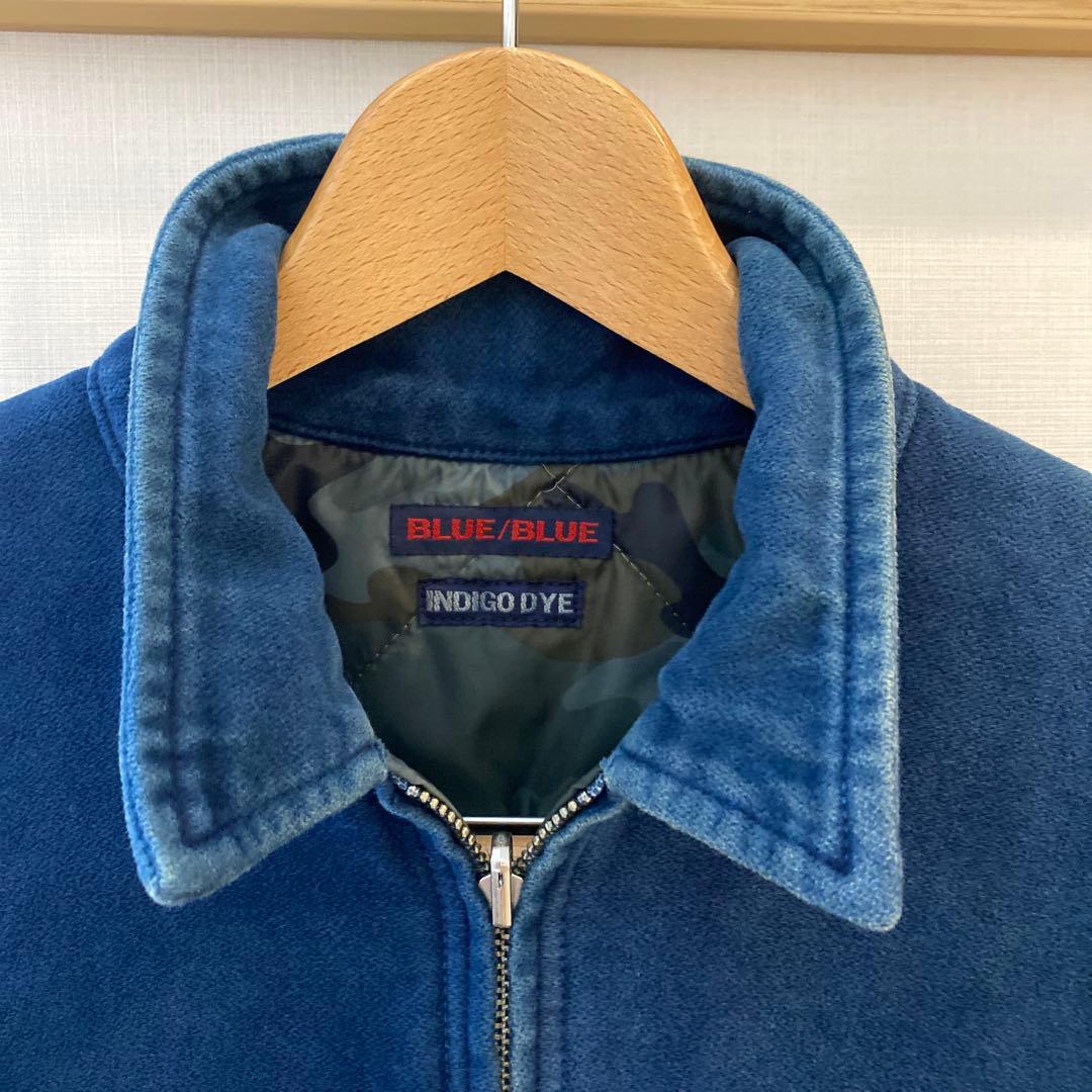 BLUE BLUEインディゴ　　　　　　 リバーシブルジャケット　迷彩