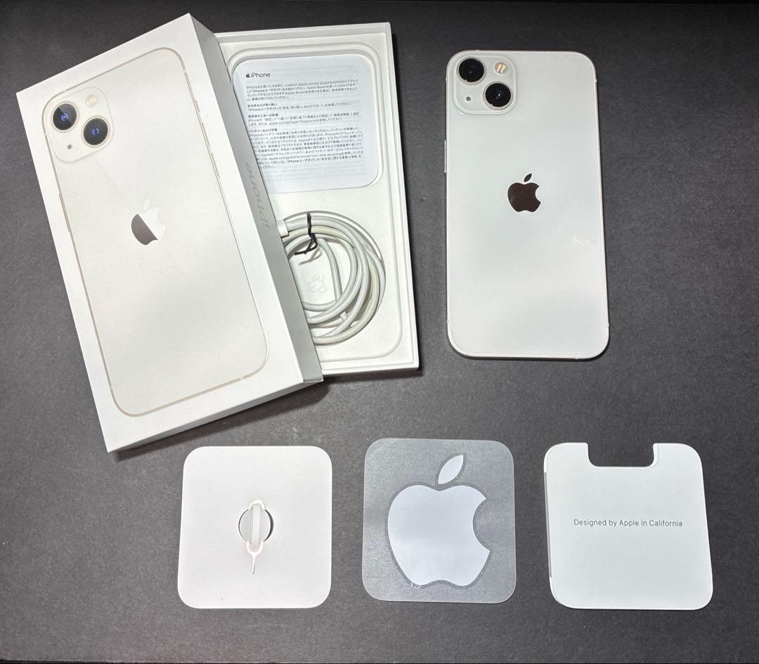 iPhone13 128GB SIMフリー スターライト ホワイト 動作問題なし