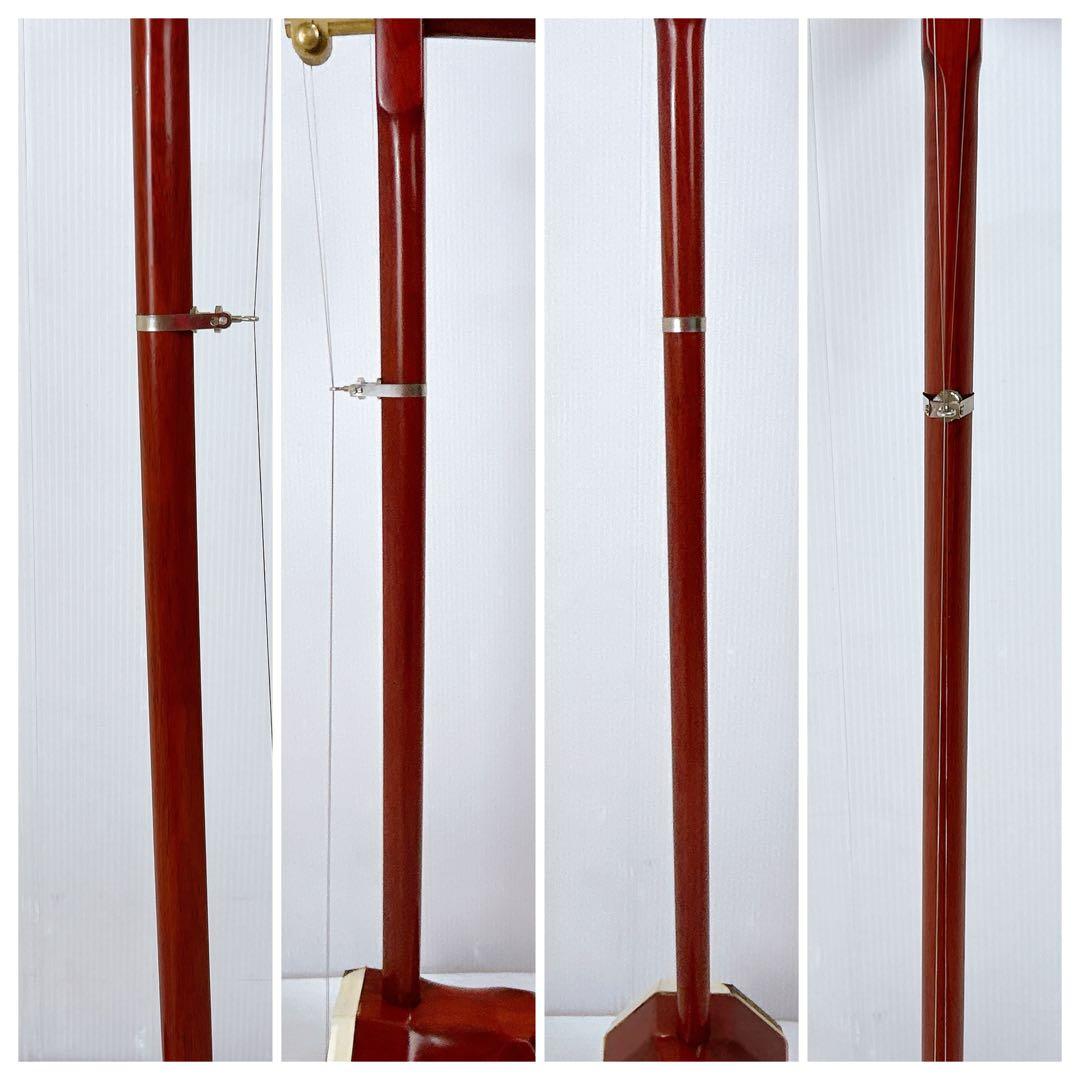 【状態良好】二胡　本蛇皮　ブランド・型番不明　北京八角胴二胡　初心者