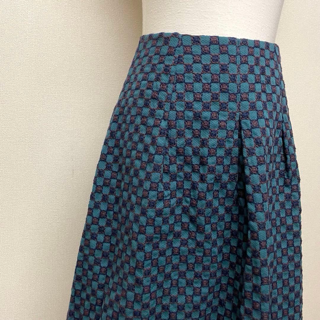 【新品タグ付き】Sybilla ジャガード織高級感エレガントフレアスカート
