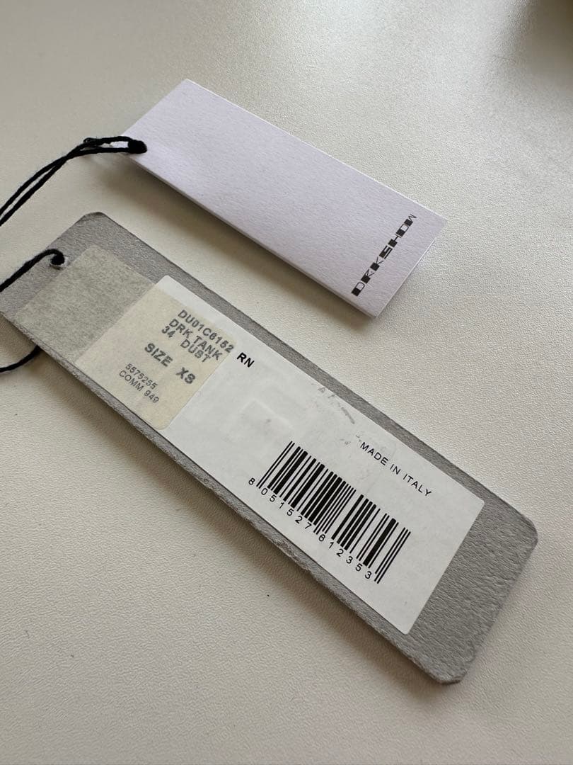 最終価格RickOwens DRKSHDW DRK TANK タンクトップ　XS