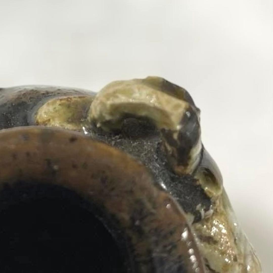 J-18 茶入　正木焼　茶道具　瀬戸　御深井　アンティーク　雑貨　美術品　工芸品