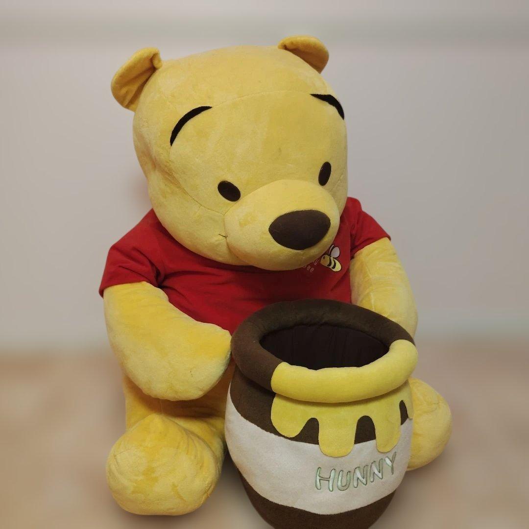 巨大プーさん ぬいぐるみ ハニーポット付き