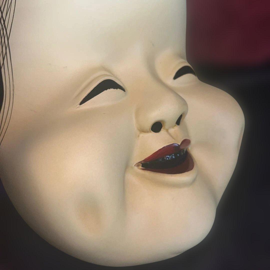 能楽 狂言面 乙　女面 能面　能村英丘　重要無形文化財記念