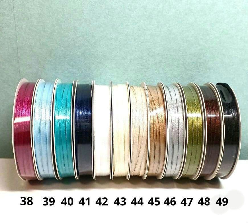 ✿餃子♡ 3mm幅のサテンリボン୨୧