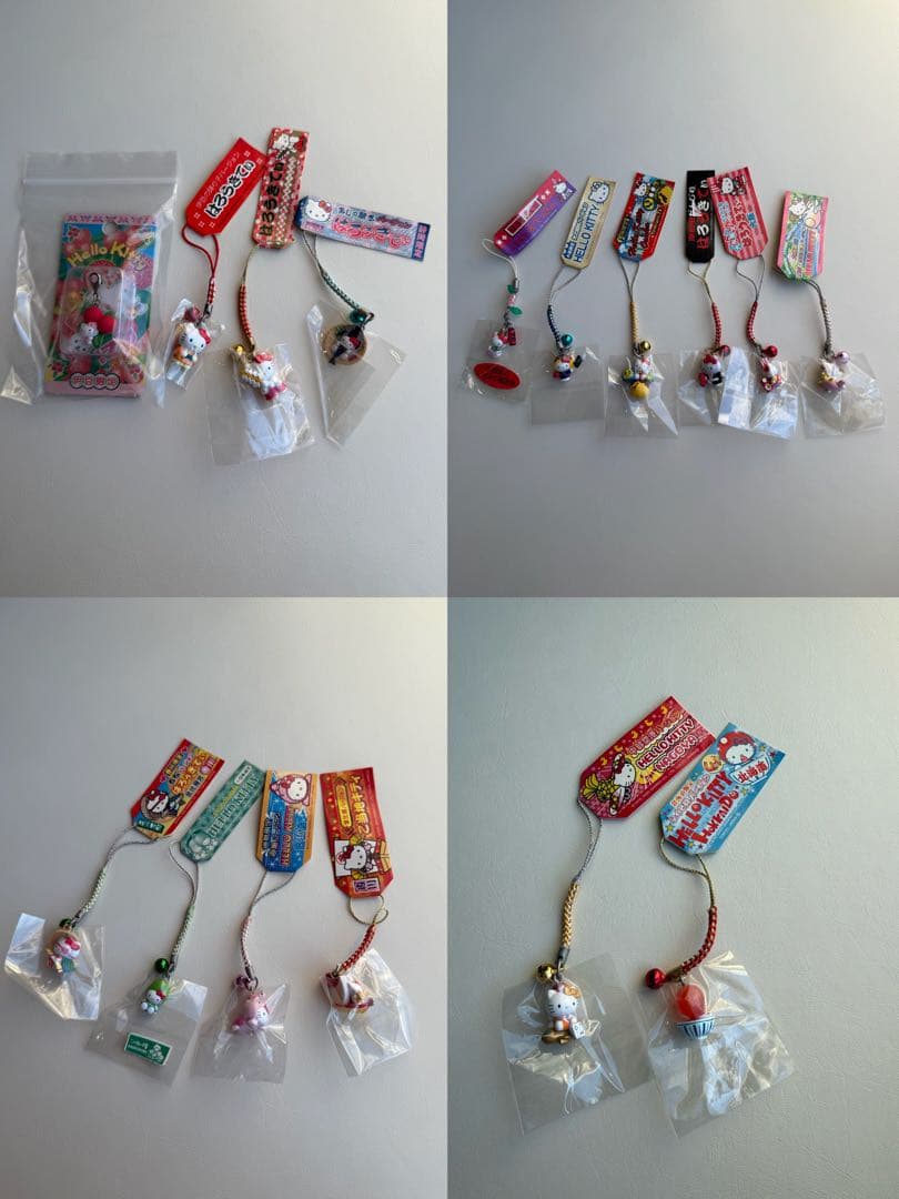 め*ろ様 ハローキティ ご当地キティ　キティストラップ 93個セット　まとめ　根