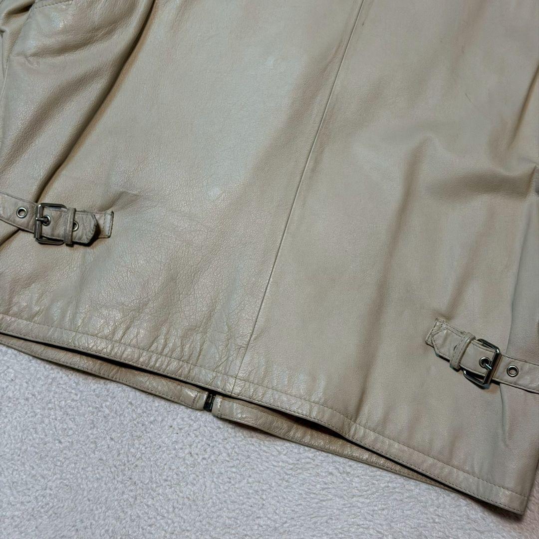 ゲス USA リアルレザー本革トラッカージャケットライダース　M〜L