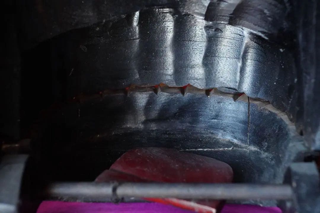 時代物　【一尺　獅子頭　②】　木彫　獅子舞　民藝　骨董品　古道具