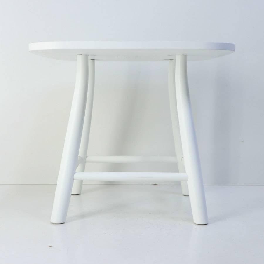 展示品 IDC大塚家具 秋田木工 サイドテーブル No.T-209EB ホワイト