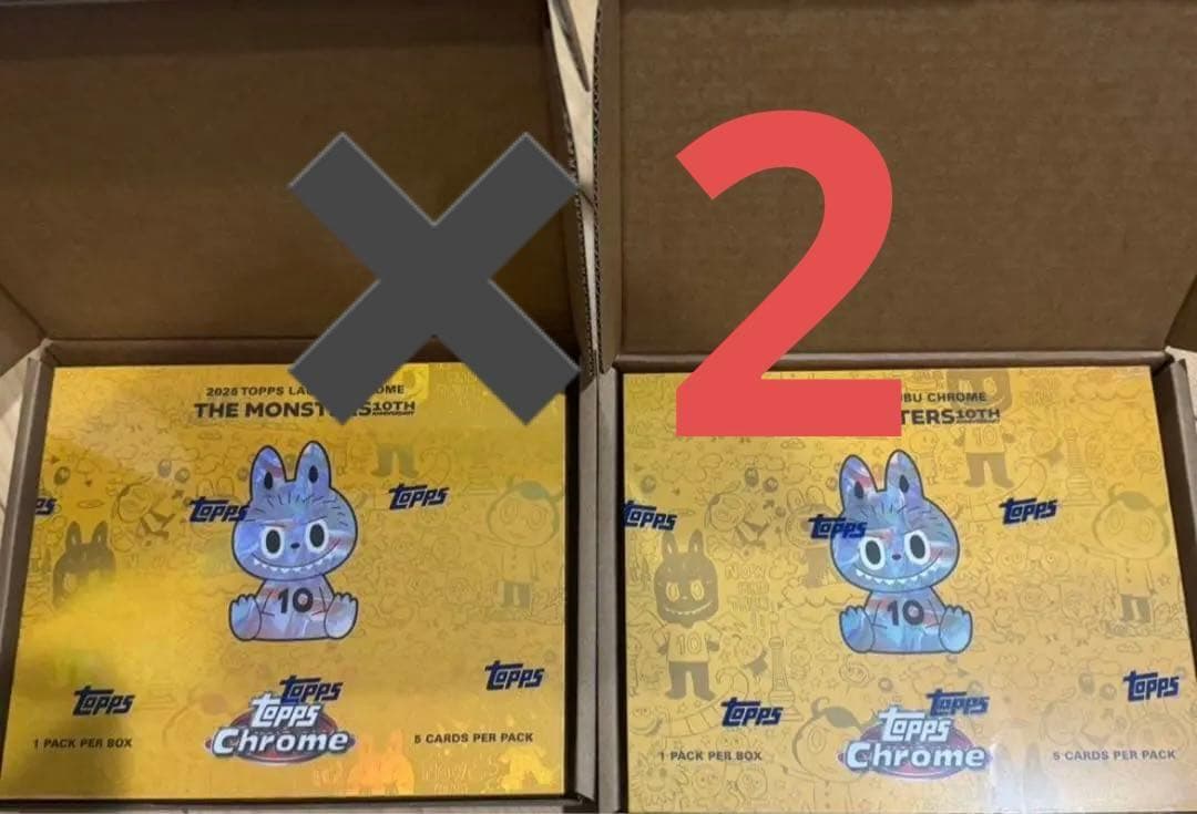 Topps Chrome 10周年記念ボックス 新品未開封 2BOX