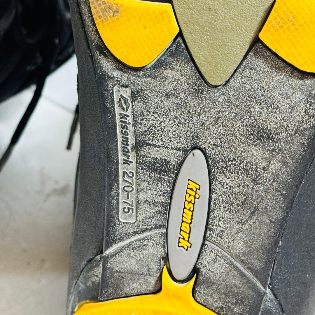 27-27.5cm kismark スノーボードブーツ ブラック　初心者格安処分