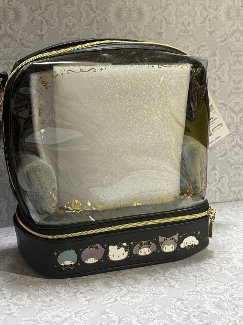 サンリオ　エンジョイアイドルシリーズ　ぬいぐるみショルダーバッグ　黒　ブラック