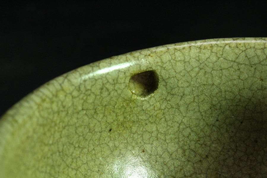 茶道具 絵唐津 方口茶碗 時代物(K-A380)