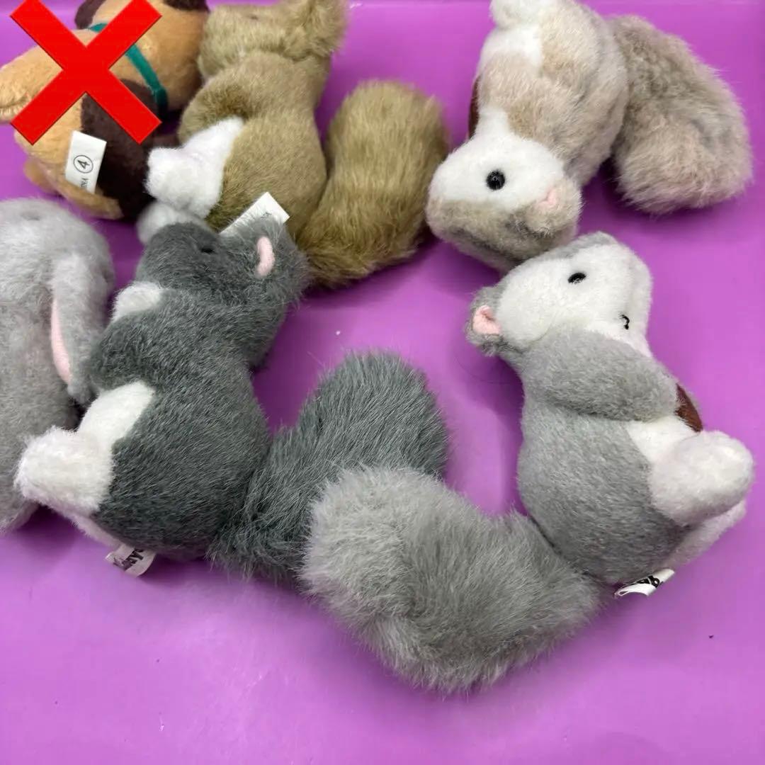 kabaya かわいい動物ぬいぐるみ♡賑やか5匹　まとめ売り　リス　うさぎ