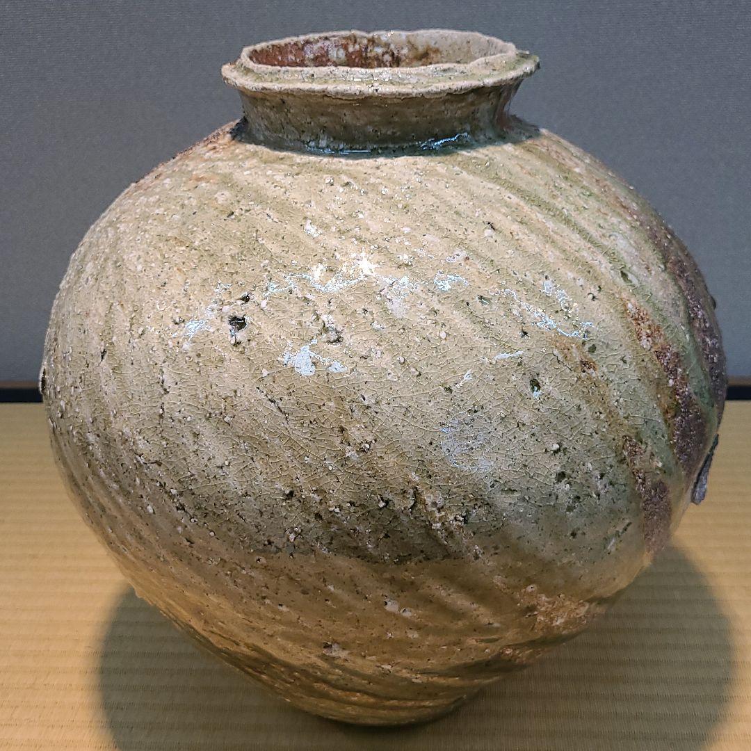 信楽焼 古谷和也作 壷 径1尺1寸（約33cm） 共箱なし 本物保証
