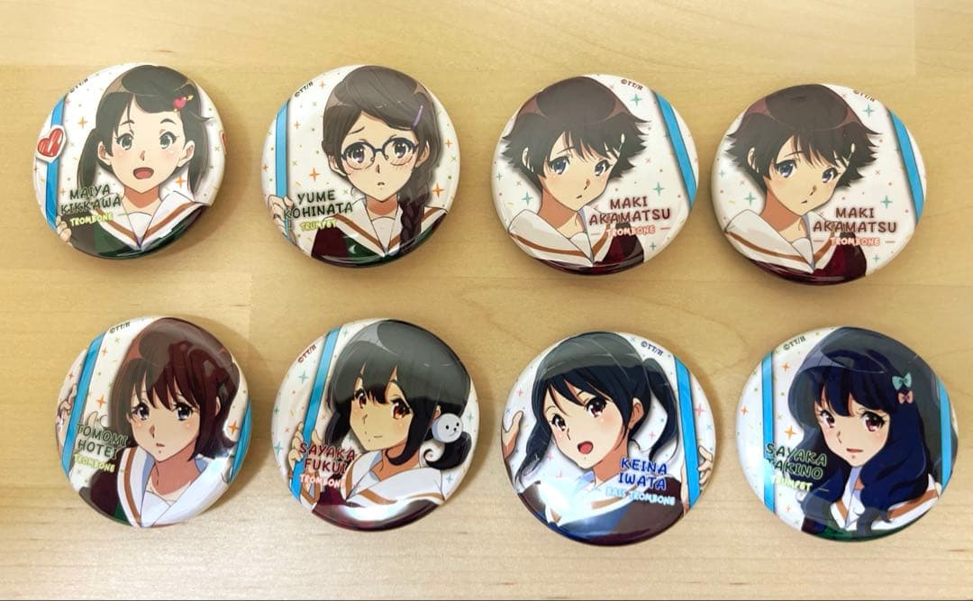 響け！ユーフォニアム 新北宇治高校吹部紹介 缶バッジ 第4弾 コンプセット