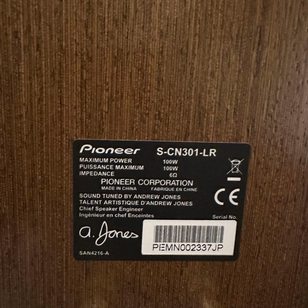 PioneerパイオニアスピーカーS-CN301-LR