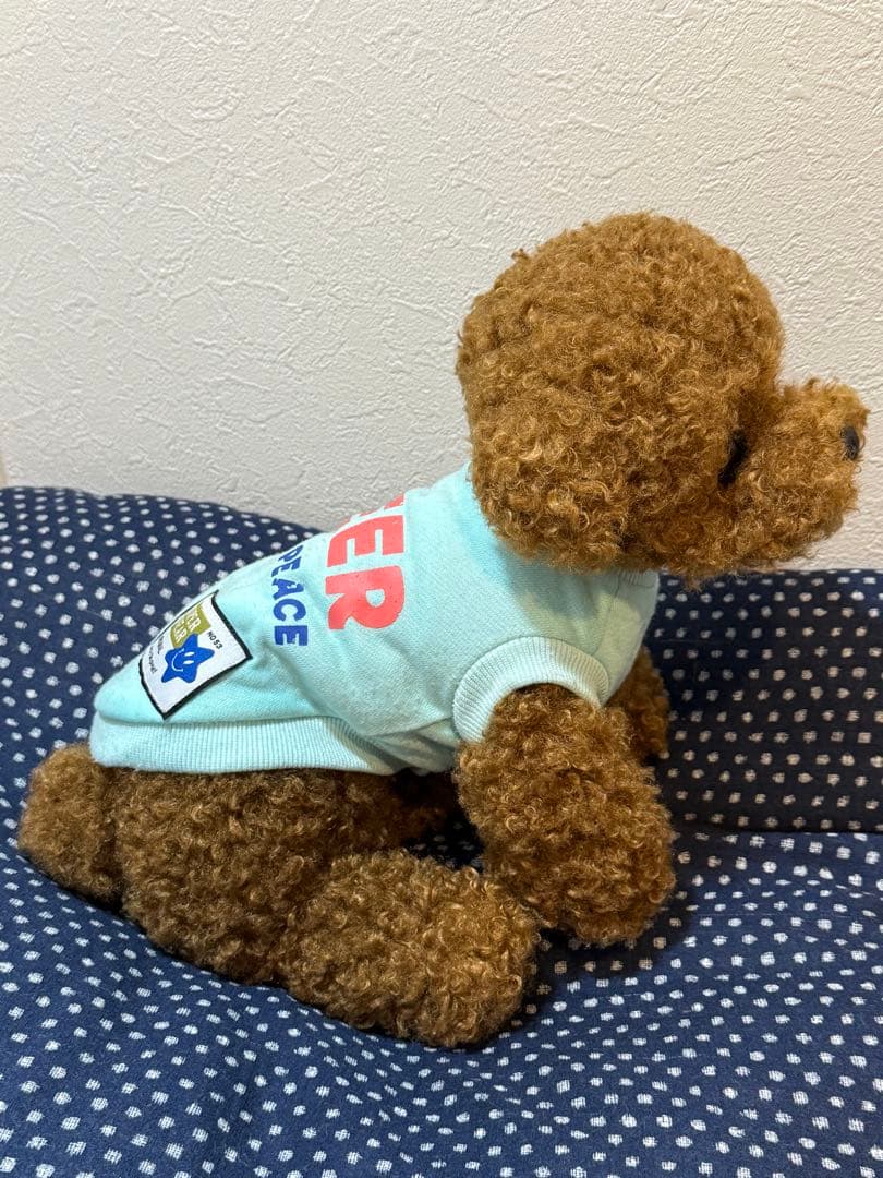 ★ハンドメイド★ もふもふ トイプードル ぬいぐるみ レッド 大サイズ