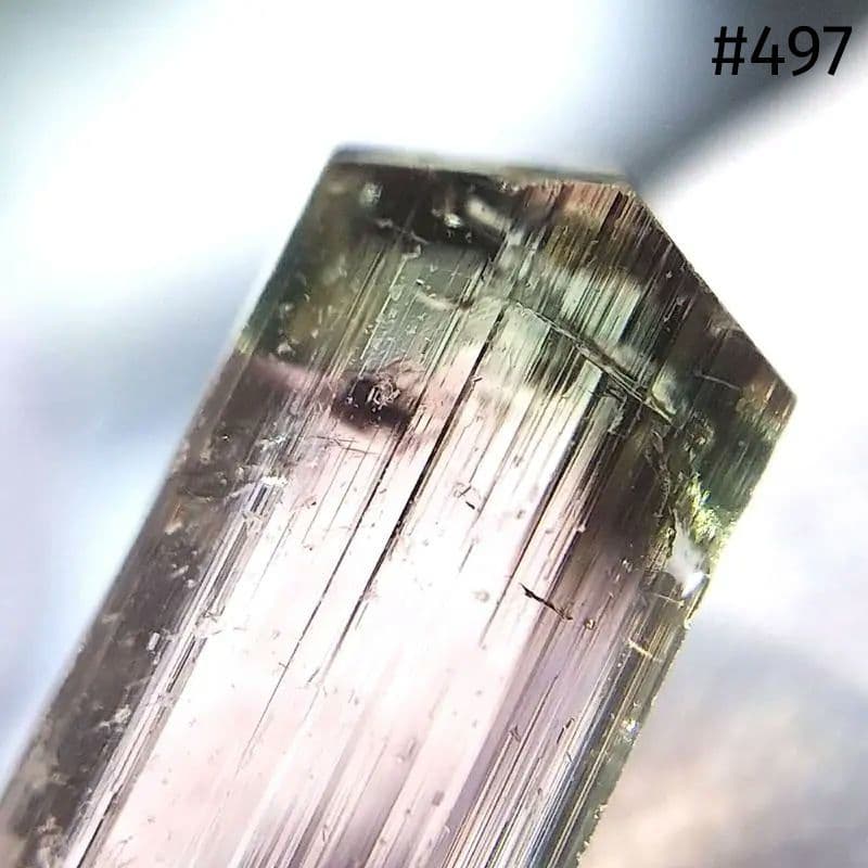 497 宝石質 トルマリン バイカラー アクロアイト タジキスタン産