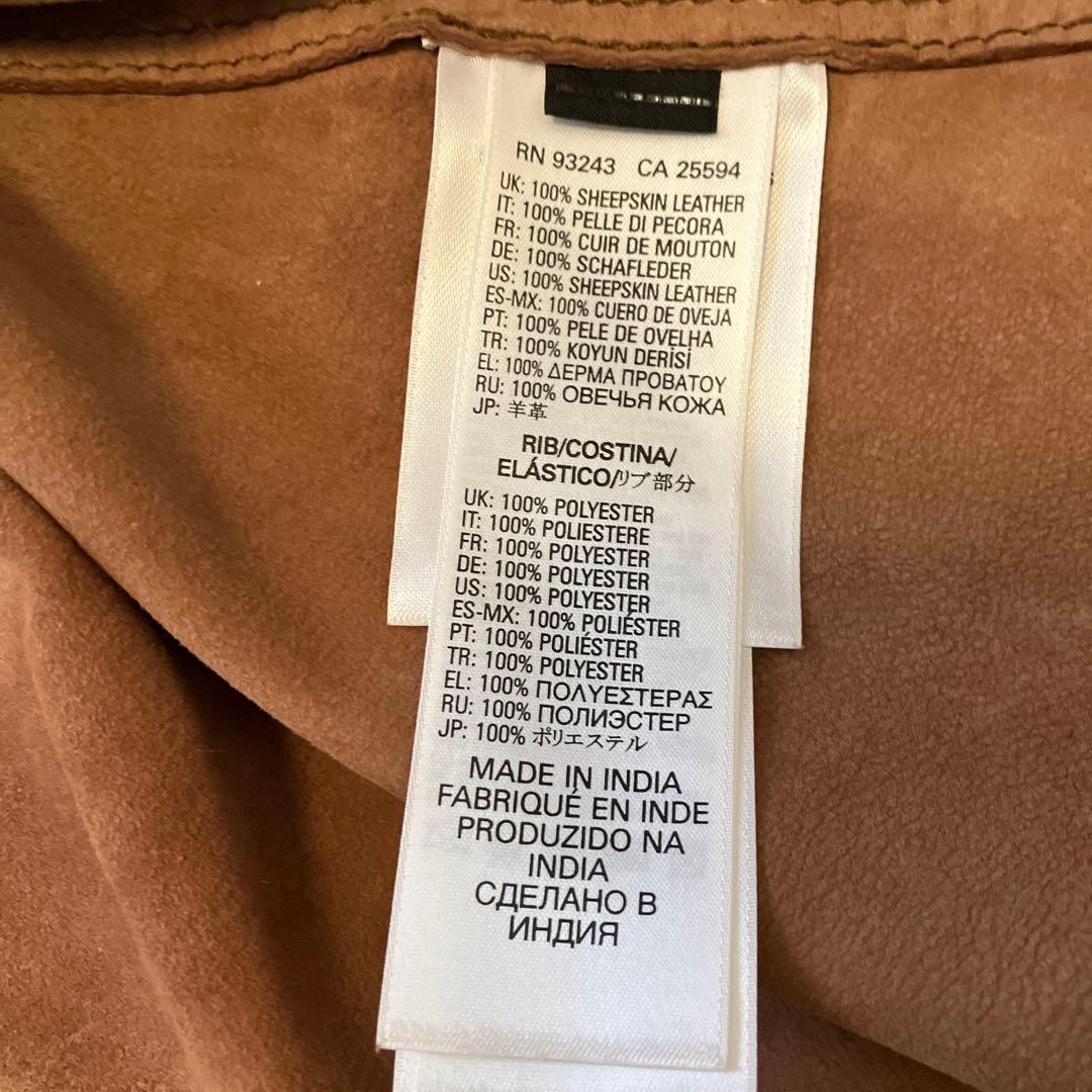 ディーゼル　DIESEL ライダースジャケット　シープレザー　羊皮　メンズ　Ｍ