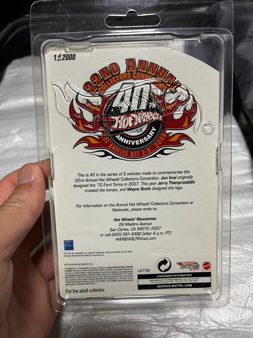 ミニカー Hot Wheels 70 Ford Torino 40th