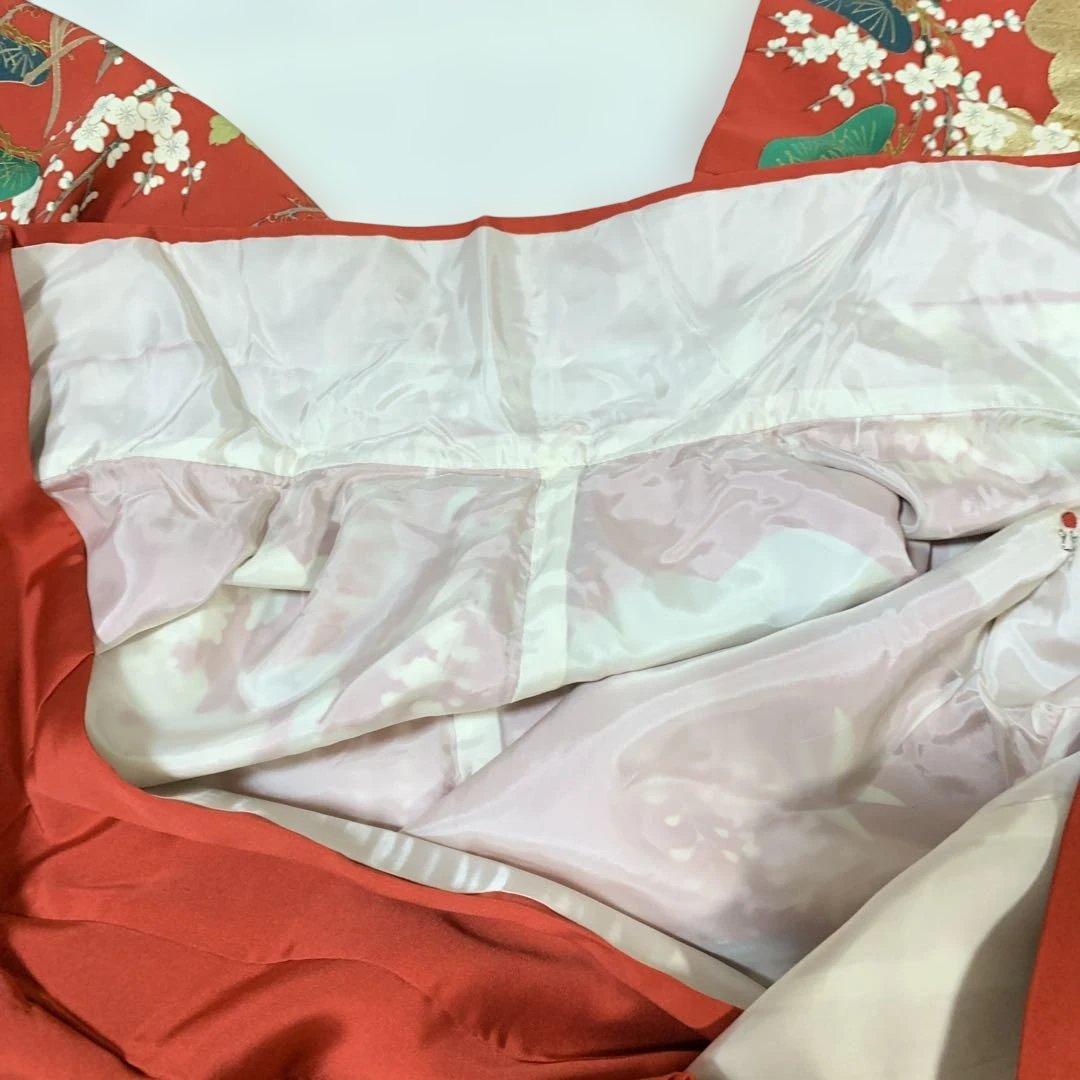 赤い花柄振袖 着物